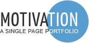 Motivation - a Single Page Portfolio