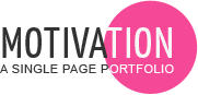 Motivation - a Single Page Portfolio