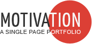 Motivation - a Single Page Portfolio